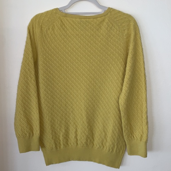 Sweater Cashmere H&M Size Large Yellow / Mustard Color - Picture 3 of 10